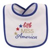 Hudson Baby Infant Girl Cotton Terry Drooler Bibs with Fiber Filling 12pk, Holiday Girl Sparkle, One Size - 3 of 4