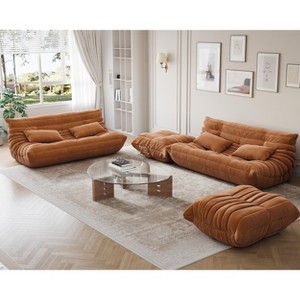 Modular Sectional Sofa, Togo Sofa with Deep Seat - 1 of 4