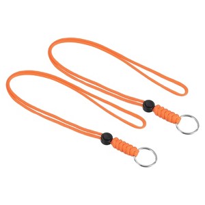 Unique Bargains Keys Whistle ID Card Holder Badge Lanyards with Metal Ring 18" - 1 of 4