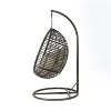 Christopher Knight Home Layla Outdoor Wicker Hanging Basket Chair with Cushion - 4 of 4