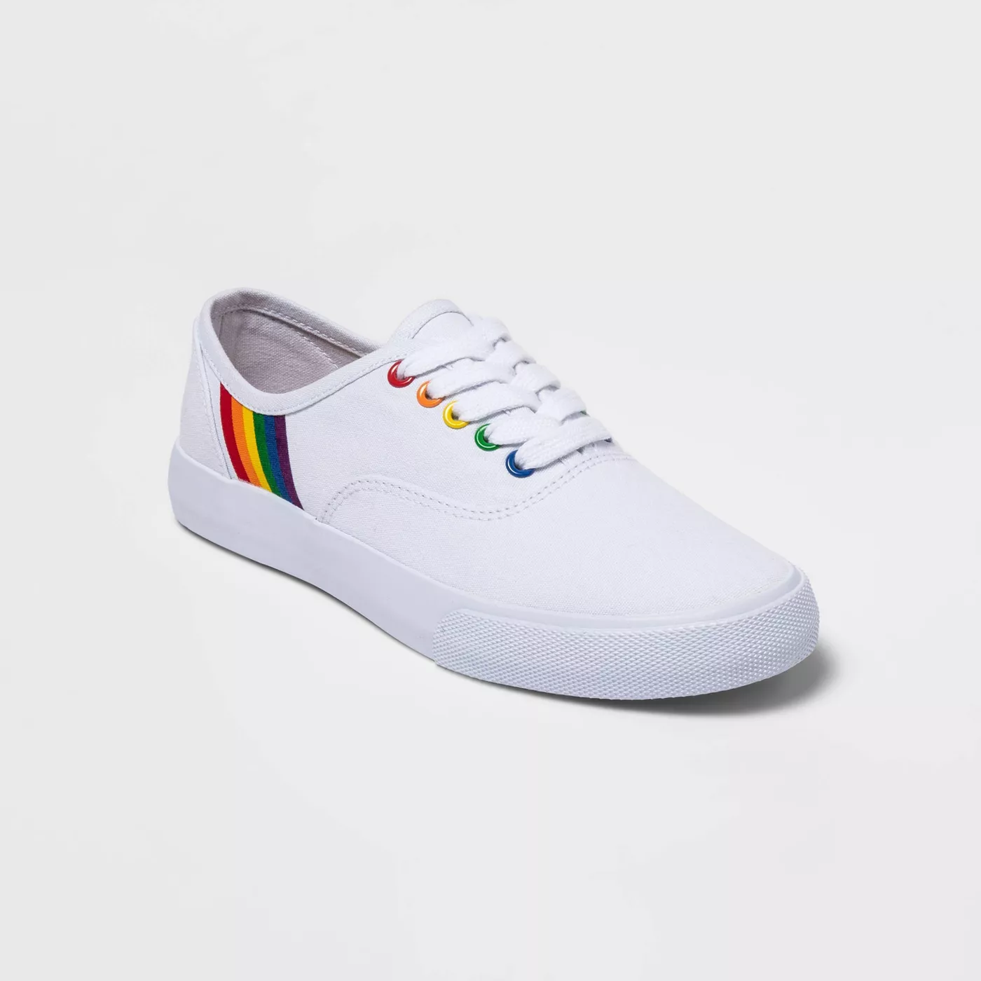 Pride Gender Inclusive Adult Sneakers - White - image 1 of 5