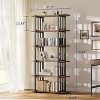 ODK 6 Tier Bookshelves, Bookcase Shelf Storage Organizer for Garage Kit, CDs, Movies, Industrial Free Standing Storage Shelving Unit for Home Office - 2 of 4