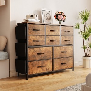 10-Drawer Dresser for Bedroom, Fabric Storage Dresser for Bedroom, Living Room, or Entryway - 1 of 4