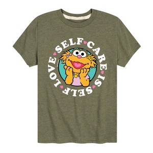 Boys' - Sesame Street - Self Care Is Self Love Short Sleeve Graphic T-Shirt - 1 of 4