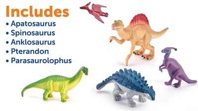 Jumbo Dinosaur Figurines Set with Activity Guide