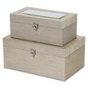 Cheung's Fidela Set of 2 Soft Gold Vinyl Boxes - 2 of 4