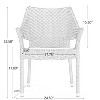 Sapphtopaz Patio Dining Chairs Wicker Patio Chairs with Back for Patio, Outside, Living Room - 4 of 4