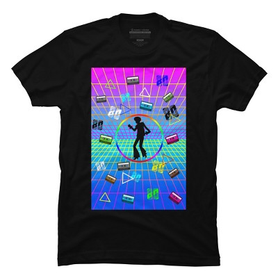 Men's Design By Humans RETRO 80'S DANCE CASSETTE TAPE VINTAGE By punsalan T-Shirt