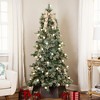 Northlight Pre-Lit Medium Artificial Bottle Brush Christmas Tree - 6.5' - Warm White LED Lights - 4 of 4