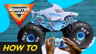 Monster Jam, Official Megalodon Storm All-Terrain Remote Control Monster  Truck for Boys and Girls, 1:15 Scale, Kids Toys for Ages 4-6+