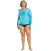 Sporti Women's Plus Size L/S UPF 50+ Comfort Fit Rash Guard - 4 of 4