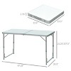 47" Aluminum Lightweight Portable Folding Easy Clean Camping Table with Carrying Handle - 3 of 4