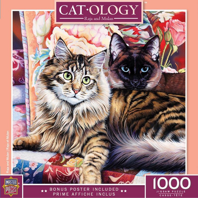 MasterPieces Inc Cat-Ology Raja and Mulan 1000 Piece Jigsaw Puzzle, 1 of 7