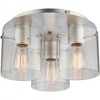 Artcraft Lighting Henley 3 - Light Flush Mount in  Satin Black - 3 of 4