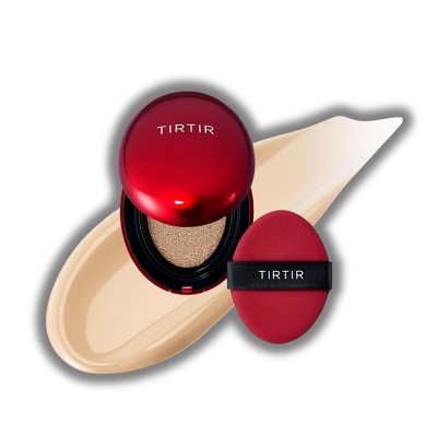 TIRTIR Mask Fit Red Cushion Mini (#21W Natural Ivory) Full coverage, Weightless, Skin fit, Satin Glow Finish, Korean Makeup, beauty