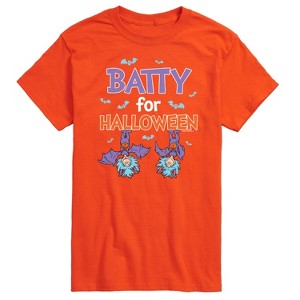 Men's - Dr. Seuss - Batty For Halloween Thing 1 and Thing 2 Short Sleeve Graphic T-Shirt - 1 of 4