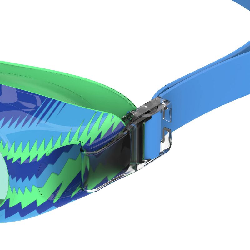 Speedo Kids&#39; Glide Print Swim Goggles - Blue/Green Shark, 4 of 5