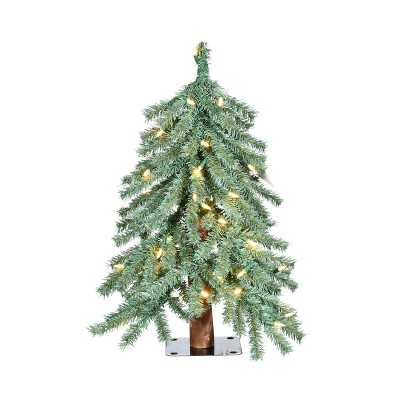 Season's Designs Christmas 2' Wooden Tree, Ul 50 Cc. 8 Function + R