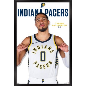 Trends International NBA Indiana Pacers - Tyrese Haliburton Feature Series 24 Framed Wall Poster Prints - 1 of 4