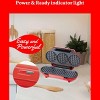 Betty Crocker Mini Multi-Waffle Maker, Makes 3 Waffles at Once, Non-Stick Coating, Automatic Temperature Control, Red - 4 of 4