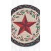Earth Rugs Decorative Holiday Barn Star Printed Round Trivet 10" Farmhouse Kitchen Accent - 3 of 3