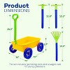 4E's Novelty 15 Piece Gardening Tools & Wagon Toy Set, Outdoor Toys for Kids - 2 of 4