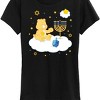 Women's - Care Bears - Hanukkah Menorah on Cloud Short Sleeve Graphic T-Shirt - 2 of 4