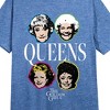 Golden Girls Queens Crew Neck Short Sleeve Blue Heather Women's Night Shirt - 2 of 2