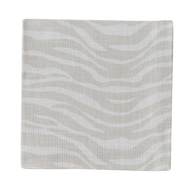 Split P Gray Zebra Print Napkin Set of 4