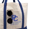 Presbyterian College Primary Logo Canvas Tote Bag With External Pocket, Reusable Shoulder Bag for Shopping, School, Beach, Royal - 2 of 4