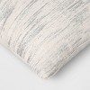 Metallic Lumbar Throw Pillow Silver - Threshold™ - image 4 of 4