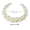 Unique Bargains Women's Sponge Wide Brim Pearls Padded Headband - 4 of 4