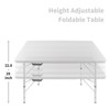 PAGED 4ft Portable Dining Table Simple Rattan Folding Camping Dining Table with Fixed Handle for Indoor and Outdoor - 4 of 4