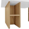 LIVAREEmlen Set of 2 Coffee Tables Farmhouse,Rectangle Coffee Table,Wood Finish Coffee Table Set, Small Coffee Tables, Sofa Side Table for Living Room - 4 of 4