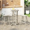 WestinTrends Malibu All Weather Hdpe Outdoor Patio Bar Height Bistro Set (3-piece) - 2 of 4