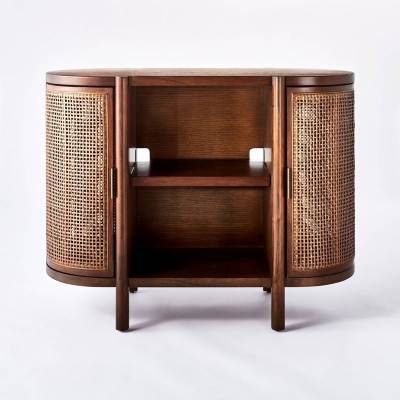 Portola Hills Caned Door Console with Shelves - Threshold™ designed with Studio McGee, 4 of 17