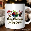 Autism Teacher Buffalo Plaid Christmas Mug, Thank You Gift (Non-Custom Only)| OrnamentallyYou - 4 of 4