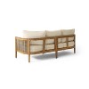 Christopher Knight Home Crowne Outdoor 76.5" Acacia Wood and Wicker 3 Seater Sofa with Cushions, Teak/Beige - 4 of 4