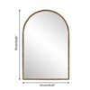FONTOI Arched Wall Mirror, Vanity Mirror, Mirror Wall Decor for Bathroom Bedroom Living Room Cloakroom Entryway, Gold, 24.02"*35.83"*0.98" - 3 of 4