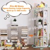 Aheaplus Rotating Bookshelf, 4-tier Corner Bookshelf - 2 of 4