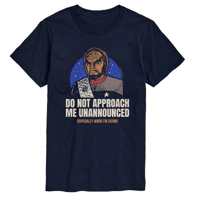 Men's - Star Trek - Worf Do Not Approach Me Short Sleeve Graphic T-Shirt