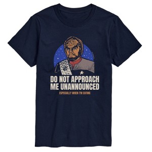 Men's - Star Trek - Worf Do Not Approach Me Short Sleeve Graphic T-Shirt - 1 of 4