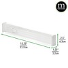 mDesign Expandable Adjustable Kitchen Drawer Divider, Foam Ends, 8 Pack, White - 3 of 4