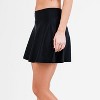 Calypsa Women's High Waisted Chlorine Resistant Flowy Swim Skirt With Attached Shorts - image 2 of 4