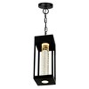 CWI Lighting Rochester LED Integrated Black Outdoor Ceiling Light - 2 of 4