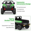 Garvee 24V 4WD 6-Wheel Ride On Dump Truck for Kids, 2-Seater Electric Truck with Remote Control, Motorized Dump Bed, Shovel, LED Lights & Music - 4 of 4