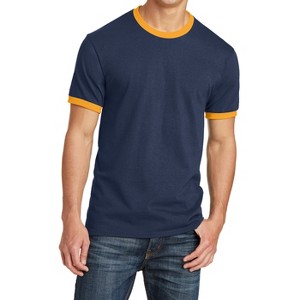 Mafoose Men's Short Sleeve Core Cotton Soft Classic Ringer Tee - 1 of 4