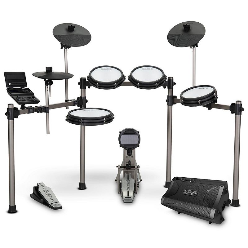Simmons Titan 50 Electronic Drum Kit With Mesh Pads, Bluetooth and DA2108 Drum Amp, 1 of 2