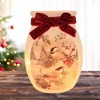 Stony Creek 4.0 Inch Winter Chickadees Small Pre-Lit Jar Christmas Lighted Glass Accent , Christmas Decor Chickadee Winter Scene (1PC) - 2 of 4