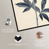 Art Remedy Delicate Blue Flower Minimalistic Botanical and Floral Art Prints Framed - 4 of 4